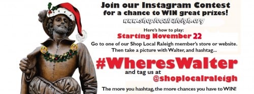 Where's Walter Instagram Contest rules, hashtag and tagging rules.