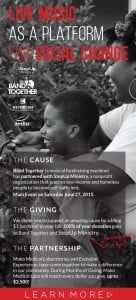 Eschelon Experiences presents: Live Music as Platform for Social Change 1 Eschelon gives back to Band Together and StepUp Ministry.