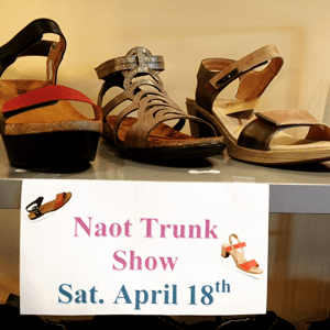 Naot Trunk Show at Galatea