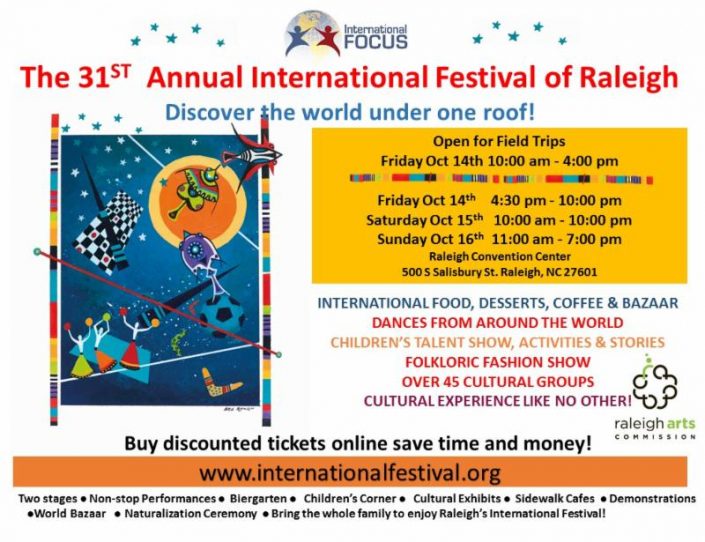 The 31st Annual International Festival of Raleigh Shop Local Raleigh