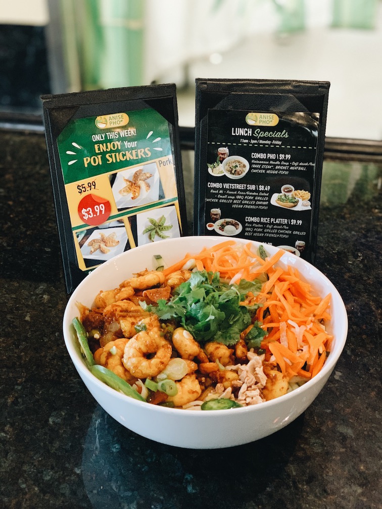 Anise Pho Bowl and Menu