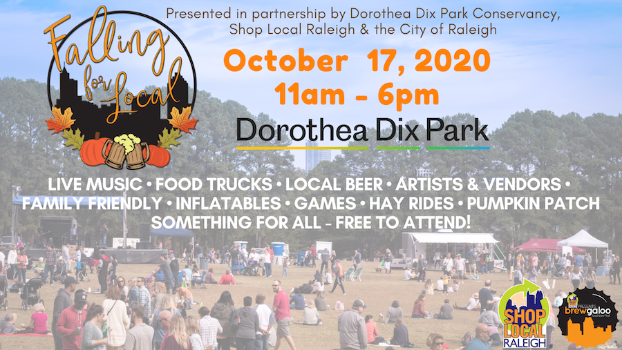Falling for Local at Dorothea Dix Park! Shop Local Raleigh