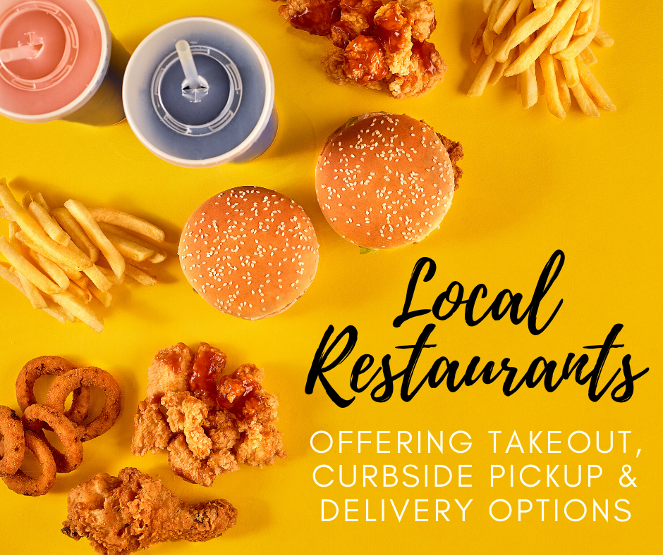 Local Restaurants, Togo, Curbside Pickup, Delivery