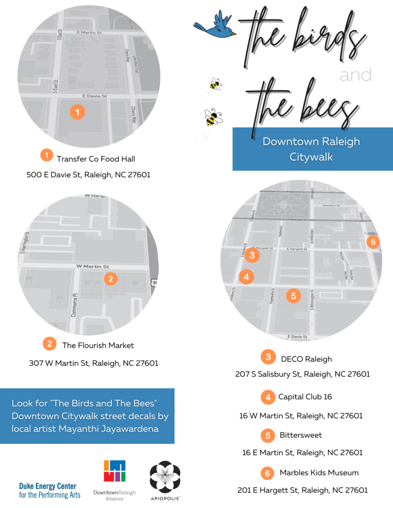 The Birds and The Bees Citywalk Maps