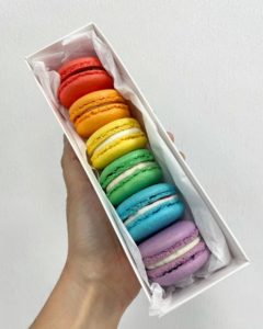 Little Blue Macaron Rainbow Box