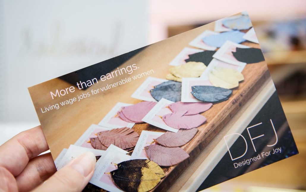 Designed For Joy Earrings Info Card