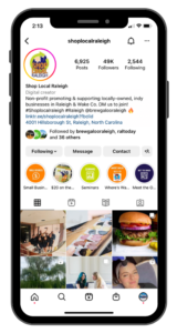Shop Local Raleigh Instagram e1661451560169