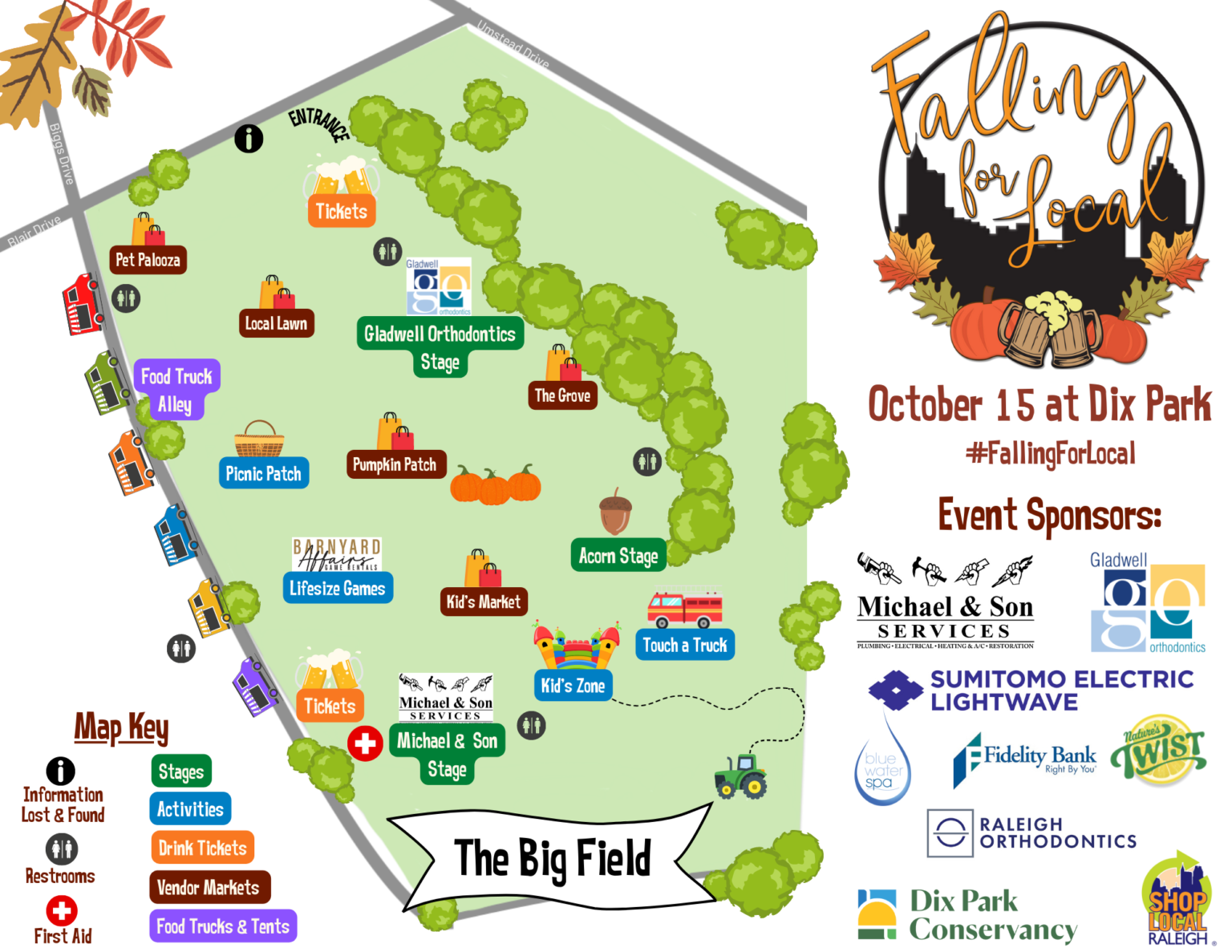 Falling for Local at Dorothea Dix Park! Shop Local Raleigh
