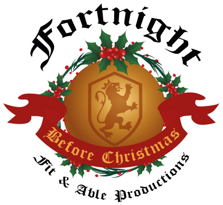 Fortnight Before Christmas logo gold close 768x704