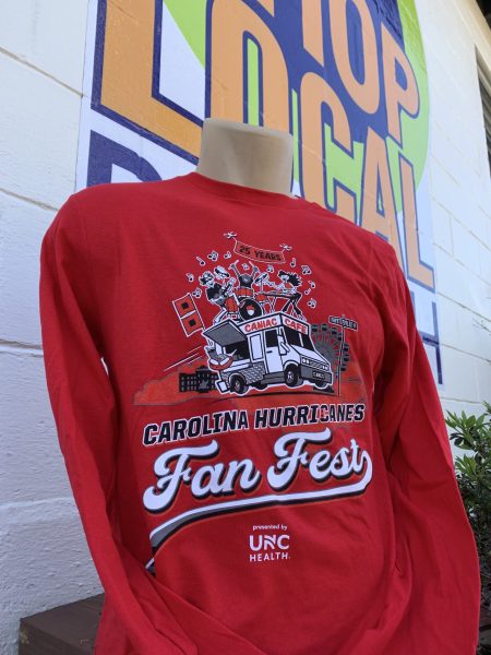 Carolina Hurricanes Fan Fest - Full Logo Long Sleeve T-Shirt - Image 4