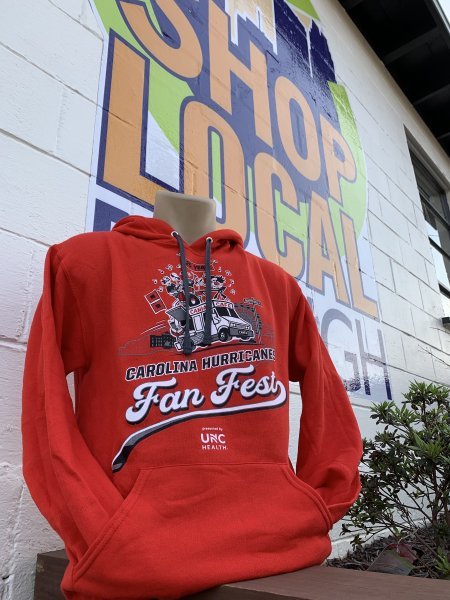 Carolina Hurricanes Fan Fest - Red Hoodie With Full Fan Fest Logo