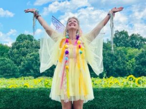 Sunny in the sunflowers
