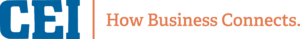 CEI Logo Horizontal Blue Orange 300x39