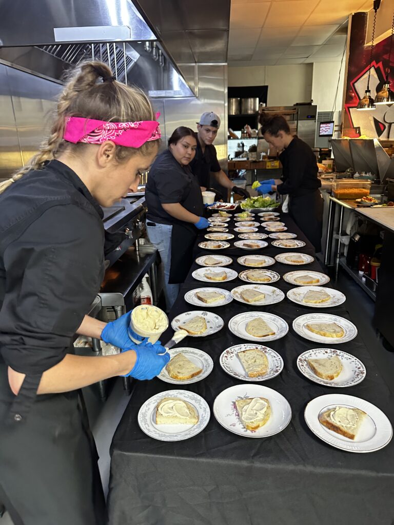 Meet the Owner - Element Gastropub 2 Lelia Kidd preparing a dish at Element Gastropub