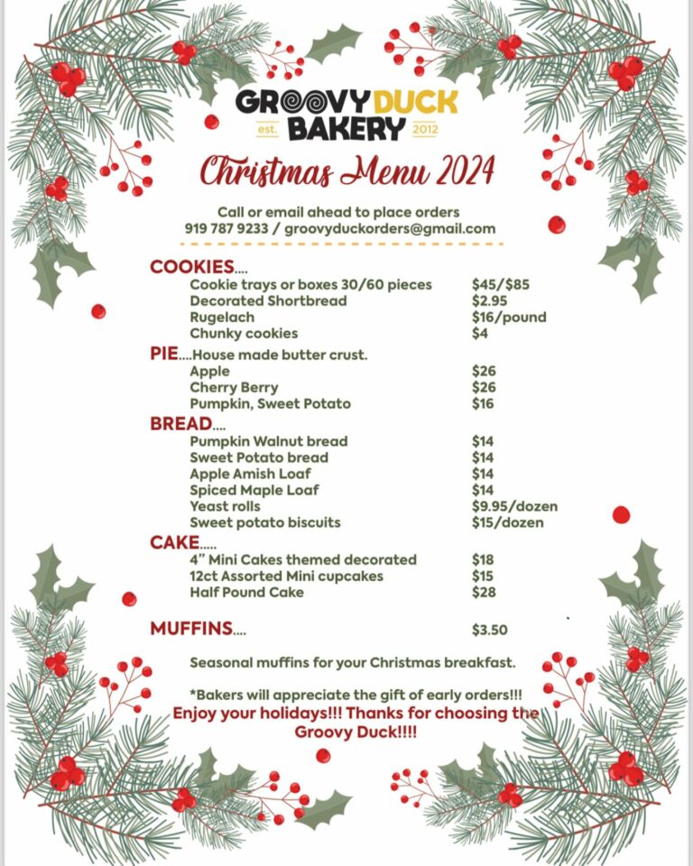 Groovy Duck Bakery Christmas