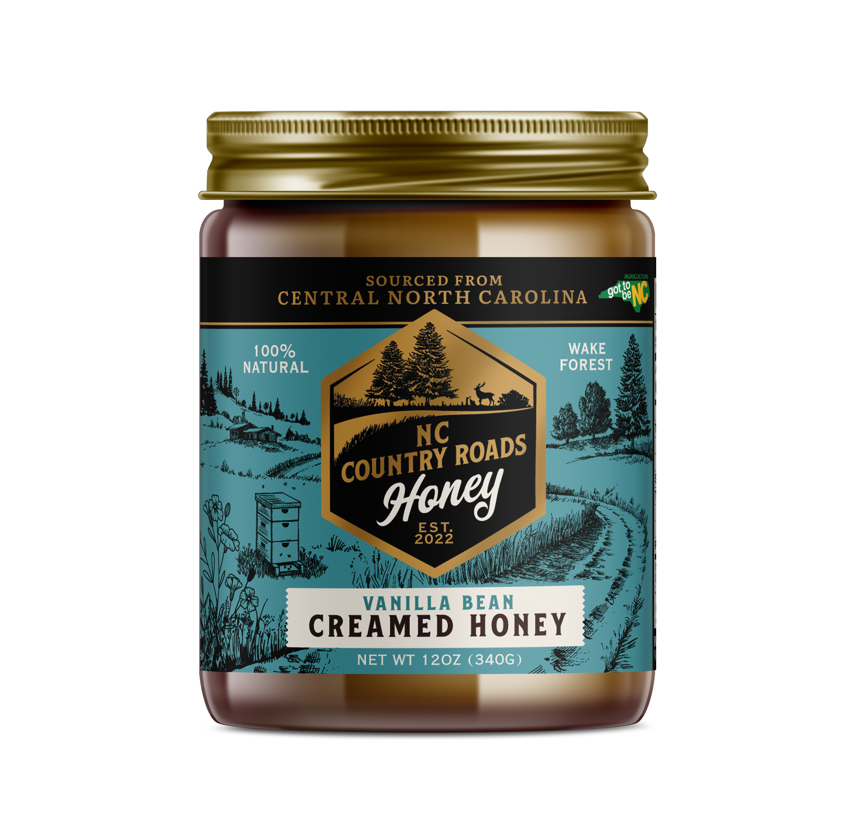 Organic Vanilla Bean Creamed Honey