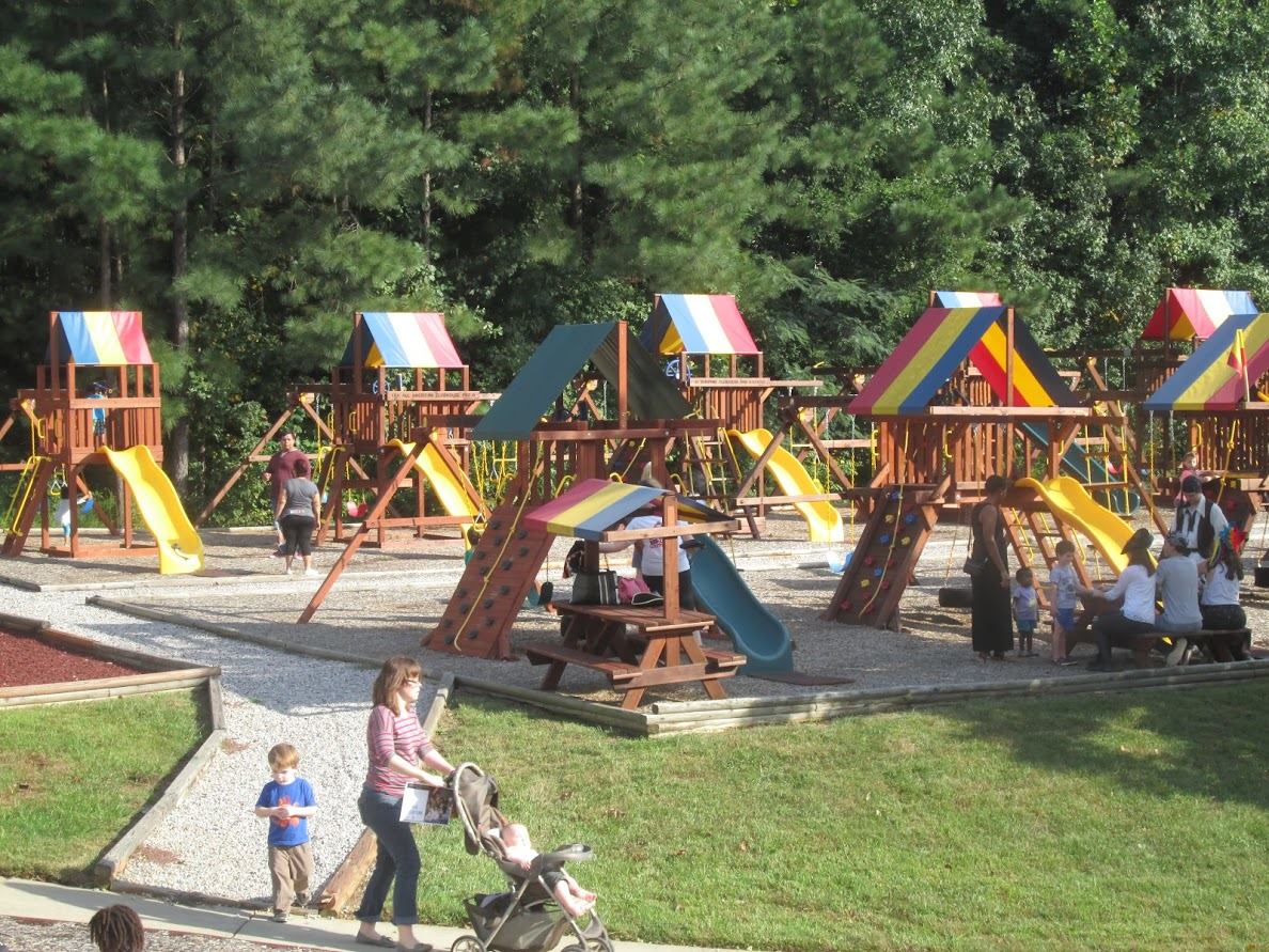 people out front of store