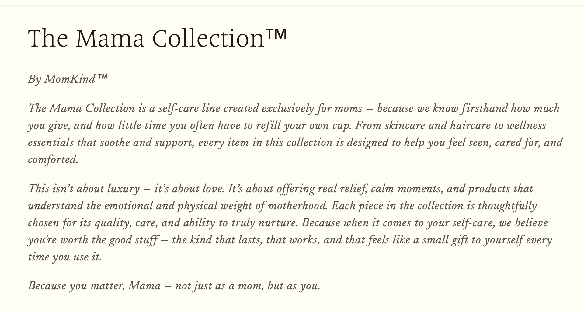 The Mama Collection