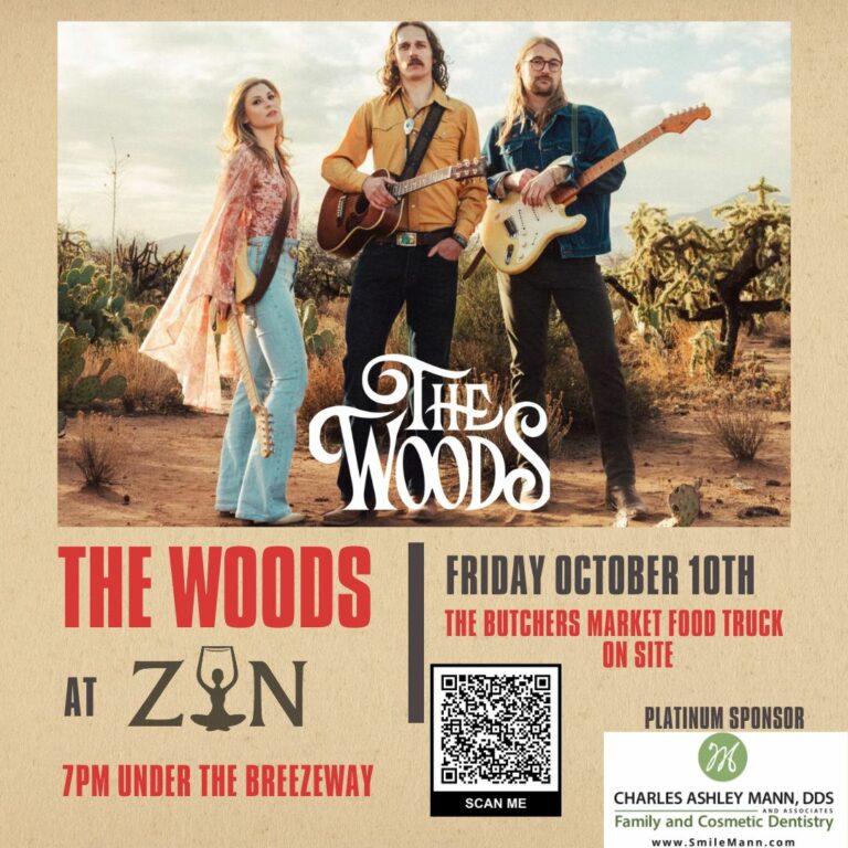 The Woods Live in Concert at Zin Yoga and Wine 768x768