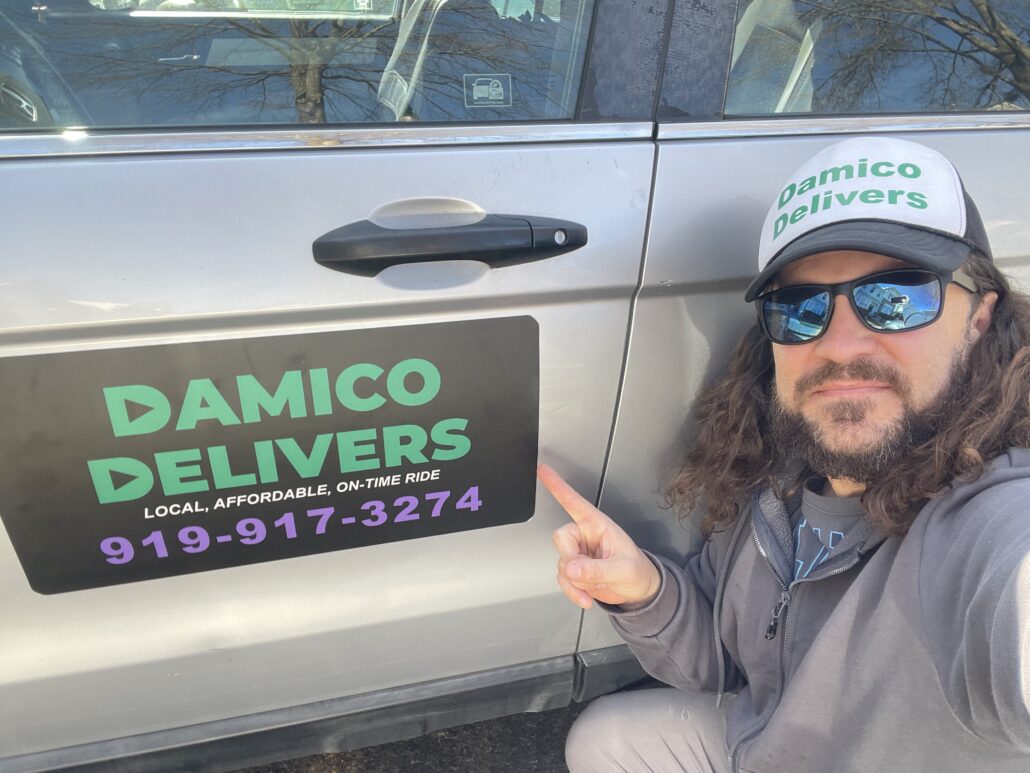 Damico Delivers Car Magnet Copy