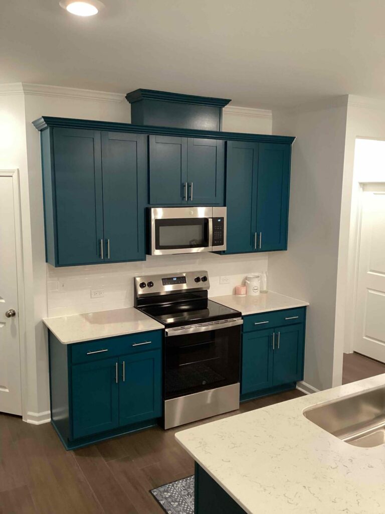 46496024 painted teal kitchen cabinets smithfield 27577 nc after 768x1024