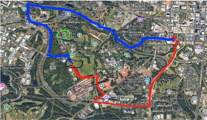 Falling for Local Shuttle Route