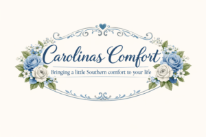 Carolinas Comfort vintage logo design 300x200